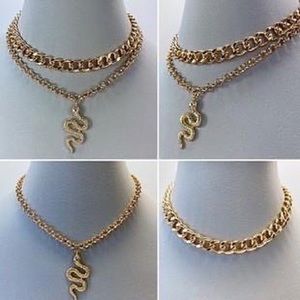 Gold Snake Necklace